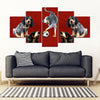 Bluetick Coonhound Print-5 Piece Framed Canvas- Free Shipping