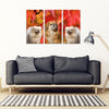 Pekingese Dog Print- Piece Framed Canvas- Free Shipping