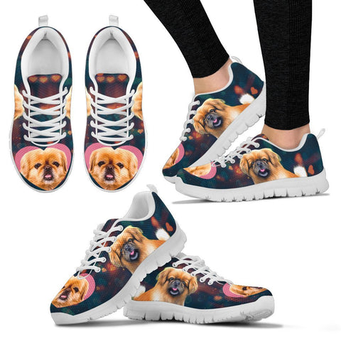 Valentine's Day Special-Pekingese Dog Print Running Shoes For Women-Free Shipping