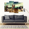 Malinois Dog Print- Piece Framed Canvas- Free Shipping