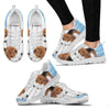 Beagle Blue White Print Sneakers For Women-Free Shipping