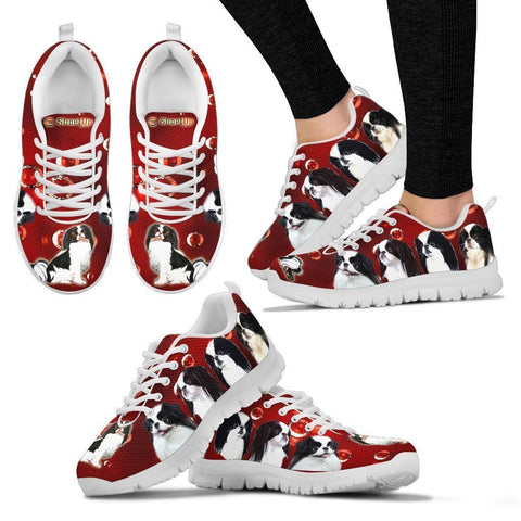 Japanese Chin On Red-Women's Running Shoes-Free Shipping
