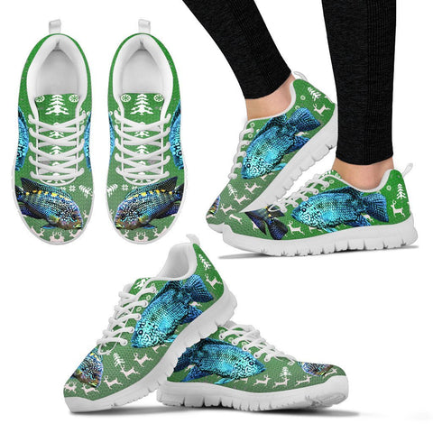 Jack Dempsey Fish Print Christmas Running Shoes For Women- Free Shipping