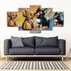 Chihuahua Dog Love Print-5 Piece Framed Canvas- Free Shipping