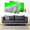 Samoyed Dog Print 5 Piece Framed Canvas- Free Shipping