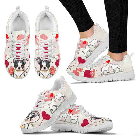 Valentine's Day Special Boston Terrier Print Running Shoes For Women- Free Shipping