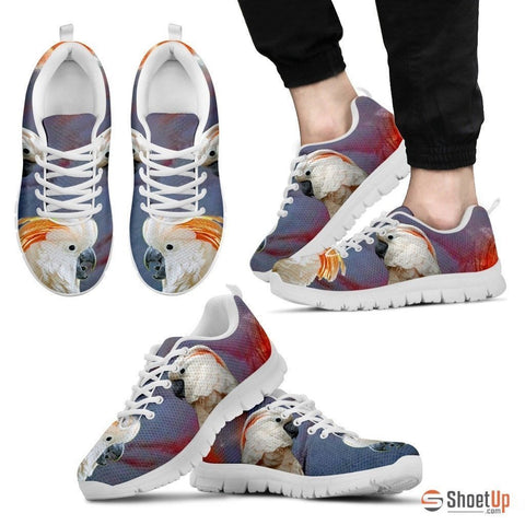 Salmon-Crested Cockatoo Parrot Running Shoes For Men-Free Shipping
