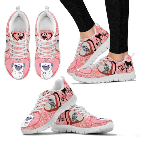 Valentine's Day Special-Pug Dog Print Running Shoes For Women-Free Shipping