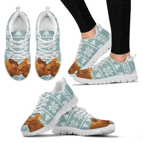 Duroc pig2 Print Christmas Running Shoes For Women-Free Shipping