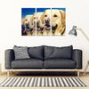 Labrador Retriever Print- Piece Framed Canvas- Free Shipping