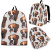 Boxer Dog Print Backpack- Express Shipping