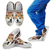 Akita Dog Print Slip Ons For Kids- Express Shipping