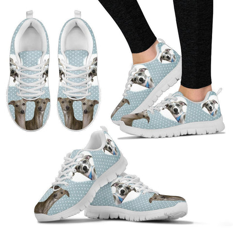 Whippet With Hearts Print Running Shoes For Women-Free Shipping