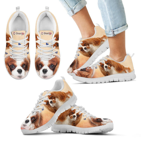 Lovely Cavalier King Charles Spaniel Print Running Shoes For Kids- Free Shipping