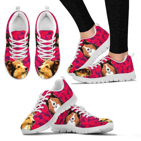 Valentine's Day Special-Shetland Sheepdog Print Running Shoes For Women-Free Shipping