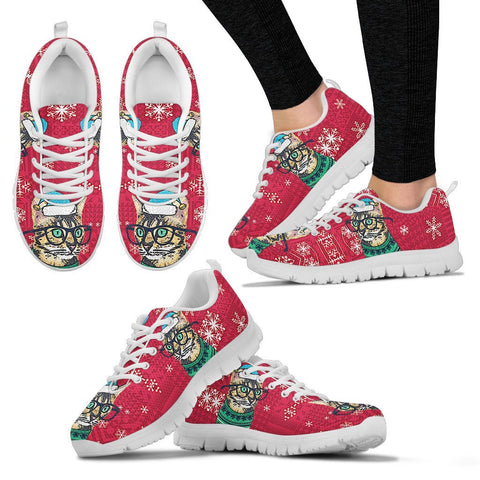 Bengal Cat Christmas Running Shoes For Women- Free Shipping