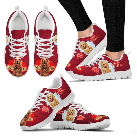 Valentine's Day Special-English Cocker Spaniel Print Running Shoes For Women-Free Shipping