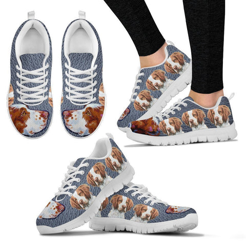 Lovely Brittany Dog-Women's Running Shoes-Free Shipping
