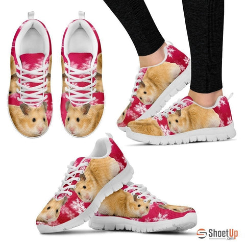Syrian Hamster Print (Black/White) Running Shoes For Women-Free Shipping