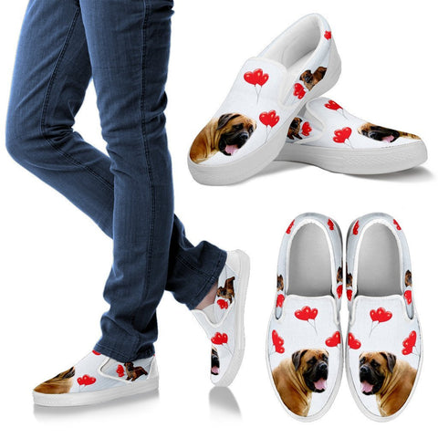 Valentine's Day Special-South African Boerboel Print Slip Ons For Women-Free Shipping