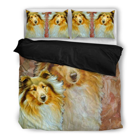 Amazing Collie Dog Print Bedding Set- Free Shipping