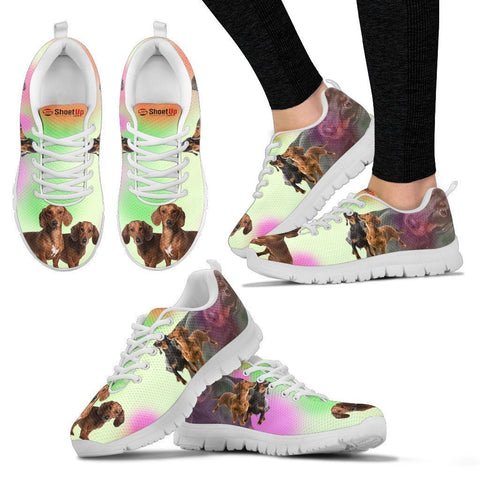 Dachshund Blur Print Running Shoes For Women-Free Shipping