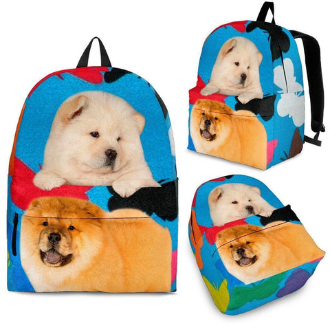 Chow Chow Dog Print Backpack-Express Shipping