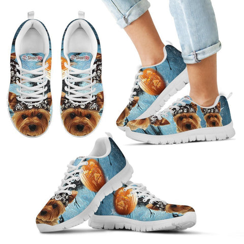 Yorkshire Terrier Halloween Print Running Shoes For Kids And Women- Free Shipping