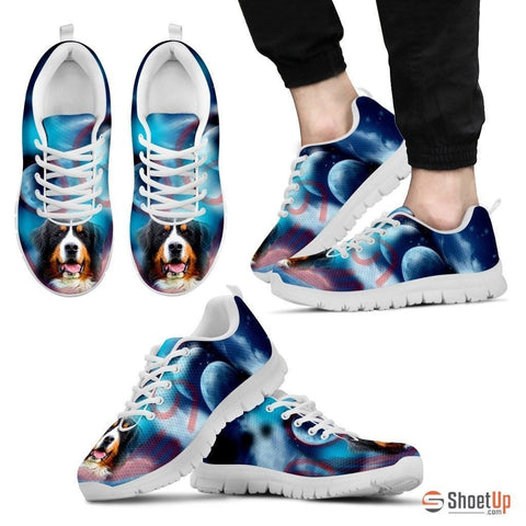 Bernese Mountain Dog Print Running Shoe For Men- Free Shipping