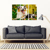 Australian Shepherd Dog Print New 5 Piece Framed Canvas- Free Shipping