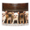 Chihuahua On Piano Print Tapestry-Free Shipping