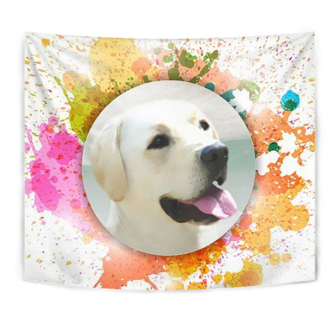 Colorful Labrador Retriever Print Tapestry-Free Shipping