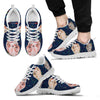 Cute Yorkshire Terrier blue Print Running Shoes For Men-Free Shipping