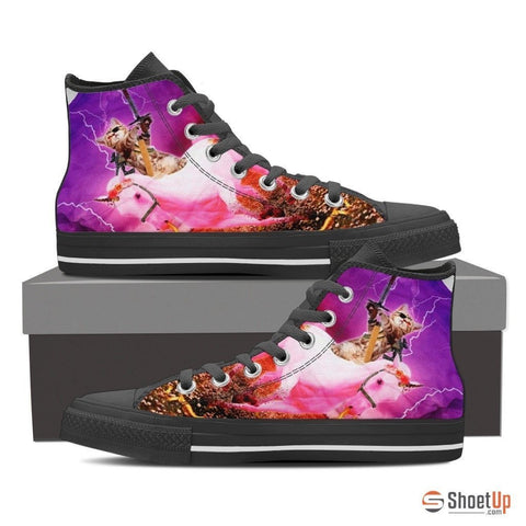'Hero Cat' High Top Canvas Shoes-Free Shipping