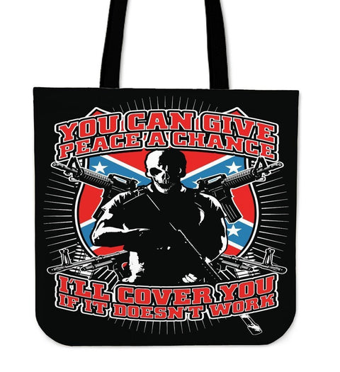 You Can Give Peace A Chance-Tote Bag-Free Shipping