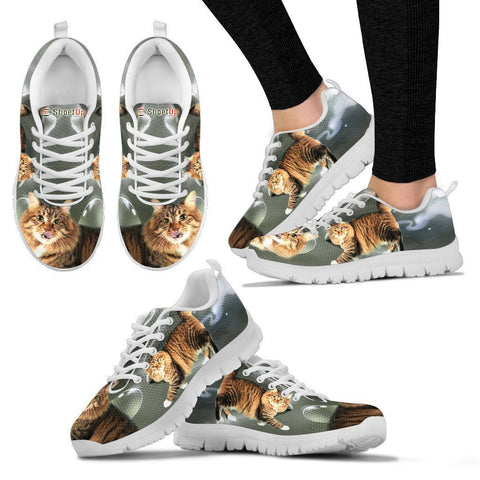 American Bobtail Cat (Halloween) Print-Running Shoes For Women/Kids-Free Shipping