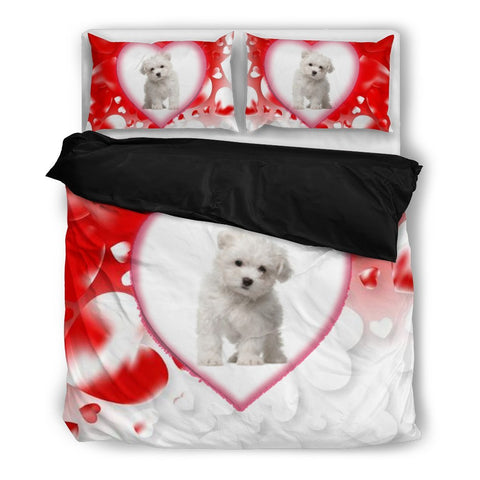 Valentine's Day Special-Maltese Dog Print Bedding Set-Free Shipping