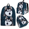 Siberian Husky Dog Print Backpack-Express Shipping