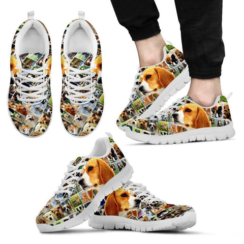 Lovely Beagle Print-Running Shoes For Men-Express Shipping