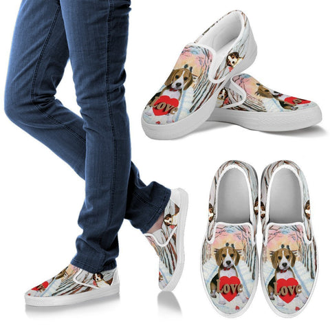 Valentine's Day Special-Beagle Print Slip Ons For Women-Free Shipping