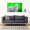 Samoyed Dog Print 5 Piece Framed Canvas- Free Shipping