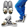 Dandie Dinmont Terrier Dog Print Slip Ons For Kids-Express Shipping