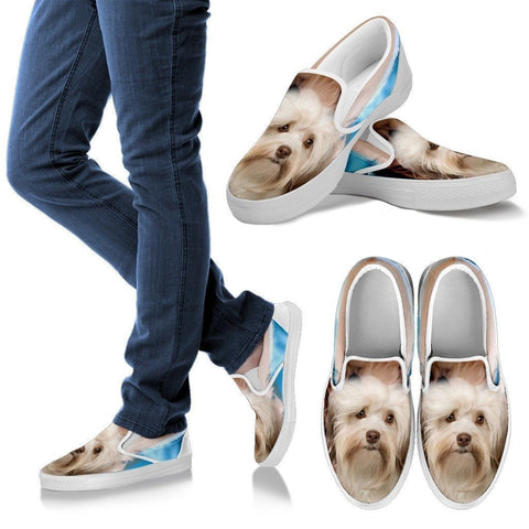Cute Havanese Print Slip Ons For Women- Express Shipping