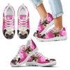 Cute Pug Print Running Shoes For Kids- Free Shipping