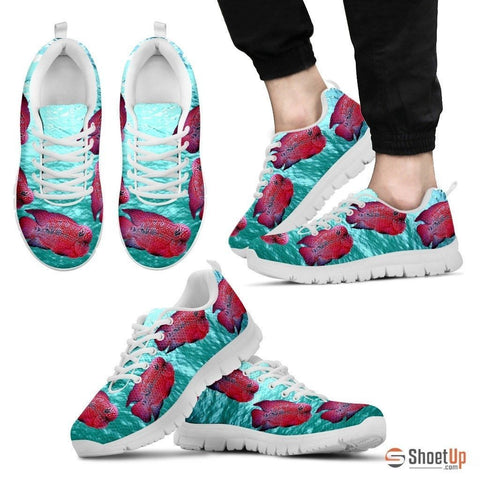Flowerhorn Cichlid Fish Running Shoes For Men-Free Shipping Limited Edition