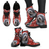 Valentine's Day Special-Bearded Collie Red Print Boots For Women-Free Shipping