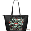 This Is The USA If You Do Not Like That Move-Large Leather Tote Bag-Free Shipping