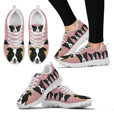 Lovely Border Collie Dog-Women's Running Shoes-Free Shipping