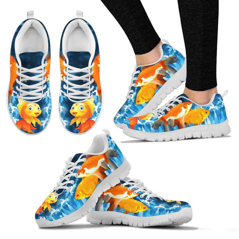 Goldfish Print Christmas Running Shoes For Women- Free Shipping