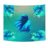 Betta Fish Art Print Tapestry-Free Shipping